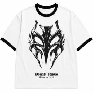 T-shirt - Teschio Ringer White