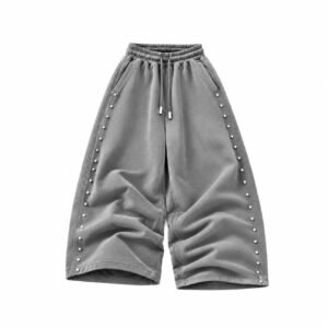 Grey Studded Trousers